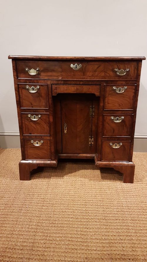 Superb George I Walnut Kneehole Desk