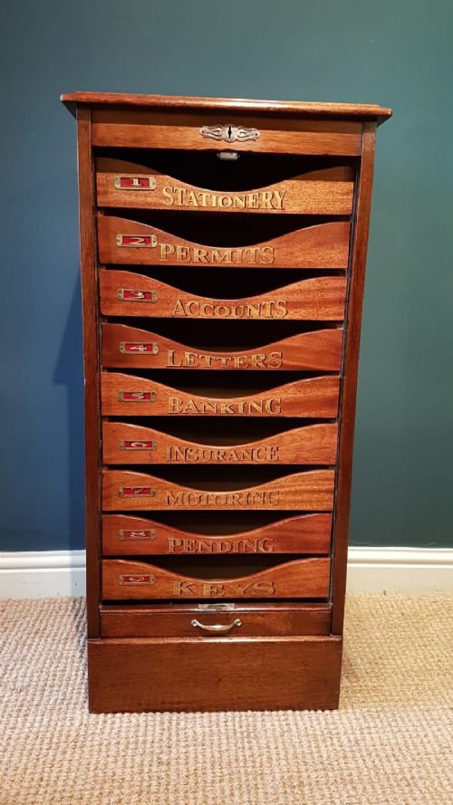 Superior Edwardian Estate File Cabinet