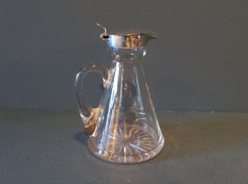 Antique Silver Whisky Noggin Decanter