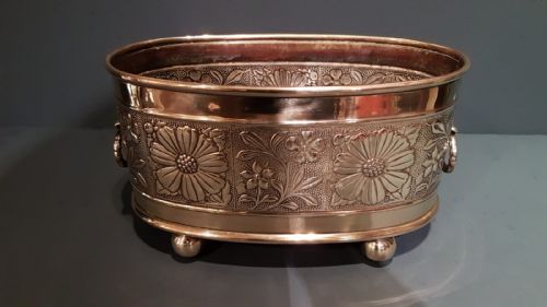 Victorian Brass Planter
