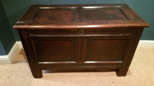Period Oak Two Panel Coffer