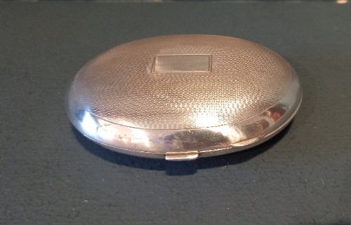 George V Period Silver Oval Pocket Snuff Box