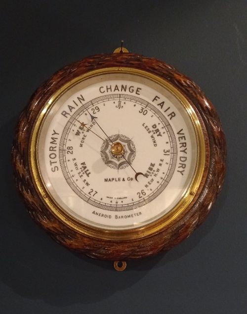 Victorian Maple & Co Ship's Barometer