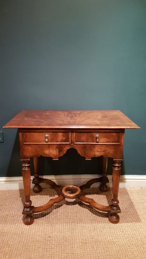 William and Mary Style Walnut Side Table