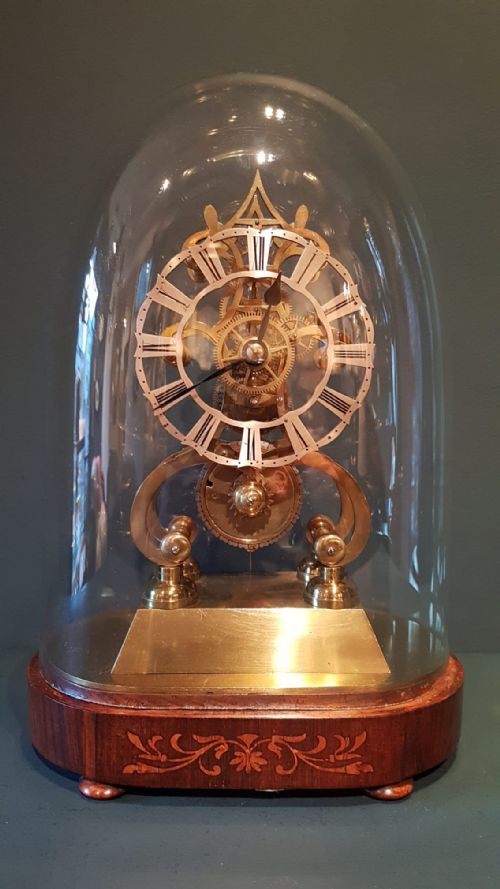 Victorian Single Fusee Skeleton Clock
