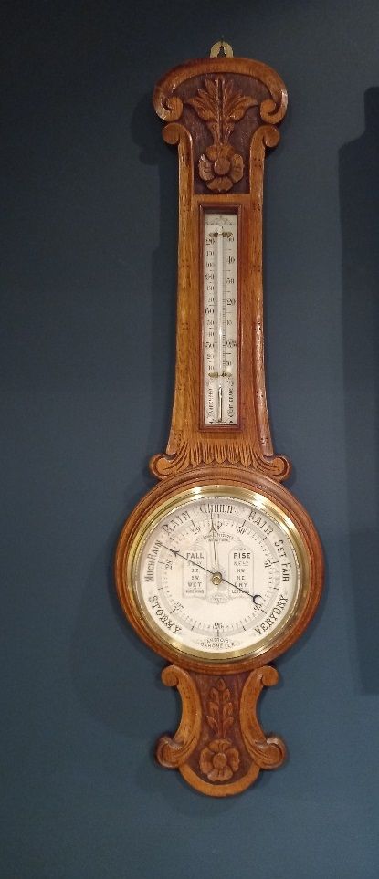 Antique Admiral Fitzroy Banjo Barometer