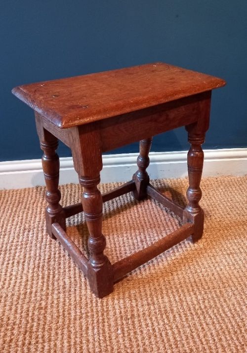 George I Style Oak Joint Stool