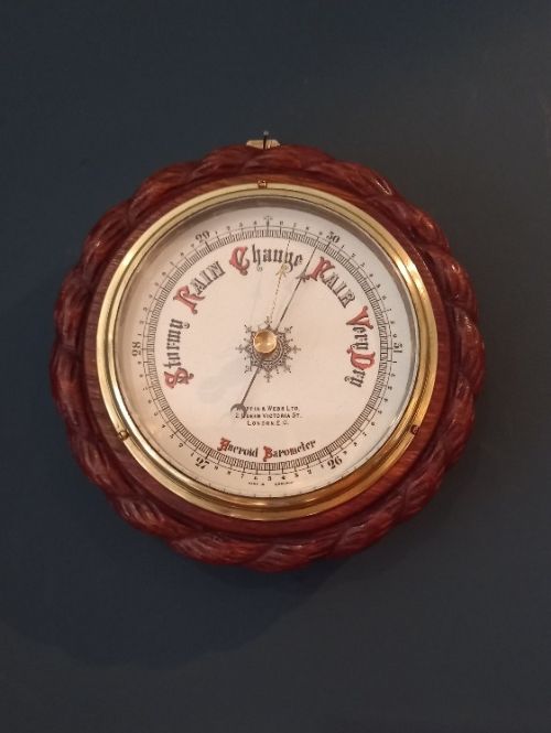 Mid Victorian Mappin & Webb London Barometer