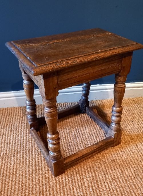Victorian Oak Joint Stool