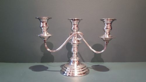 George VI Period Solid Silver Candelabra