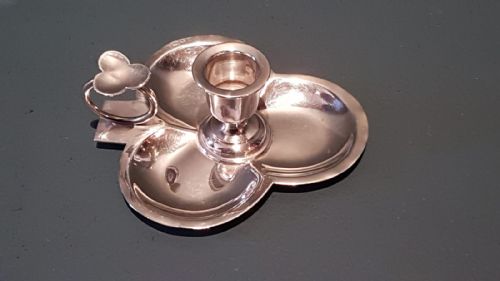 Small Victorian Chester Silver Chamber Stick
