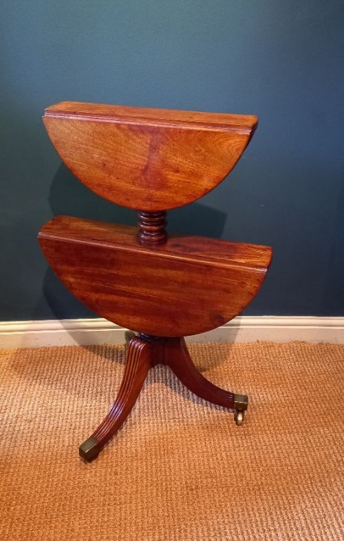 George III Period Two Tier Drop Leaf Dumb Waiter