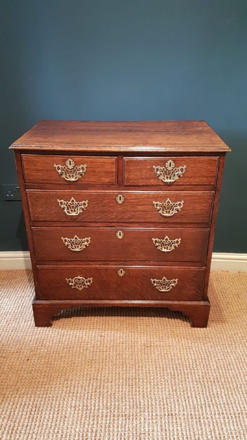 George III Oak Country House Chest of Drawers