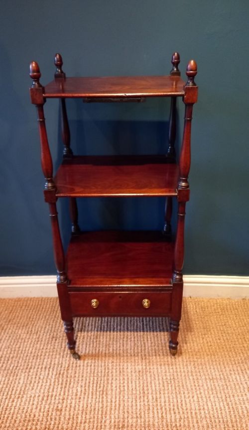 Late Regency Period Mahogany Three Tier Stand