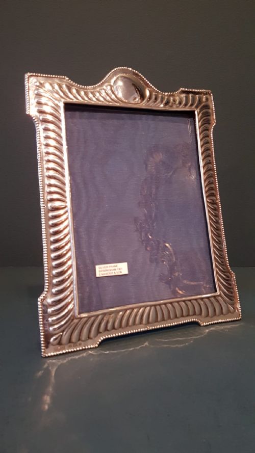 Large Victorian Silver Photo Frame