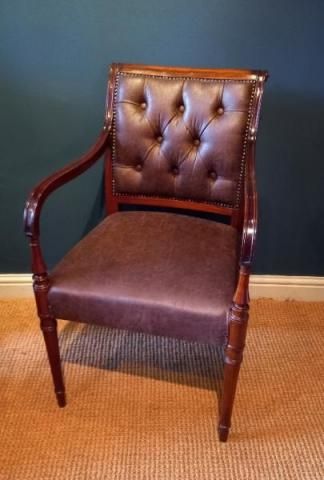 Late Regency Mahogany Carver Armchair