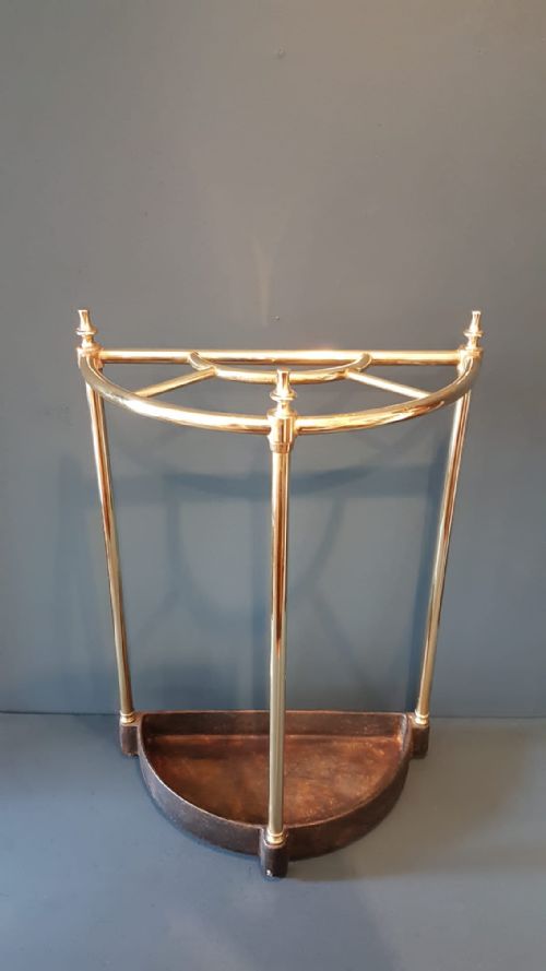 Victorian Brass and Cast Iron Stick Stand