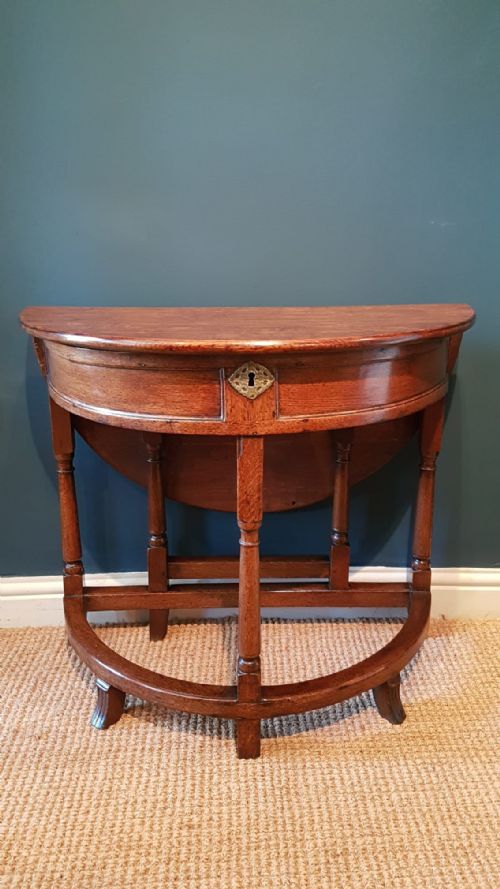 George II Oak Credence Table