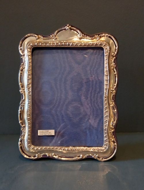 Large Edwardian Silver Shaped Photo Frame