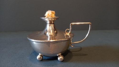 Edwardian Period Silver Table Light