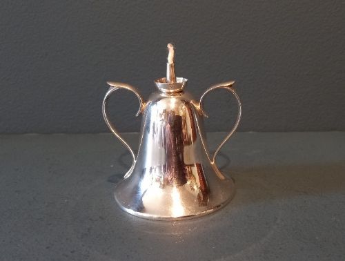 George V Period Silver Bell Shaped Table Lighter