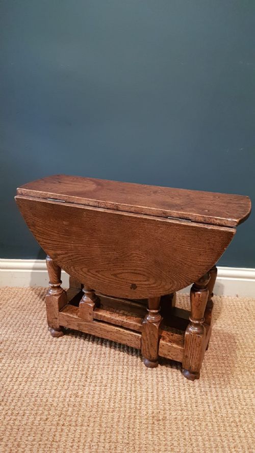 Small George III Style Occasional Oak Table