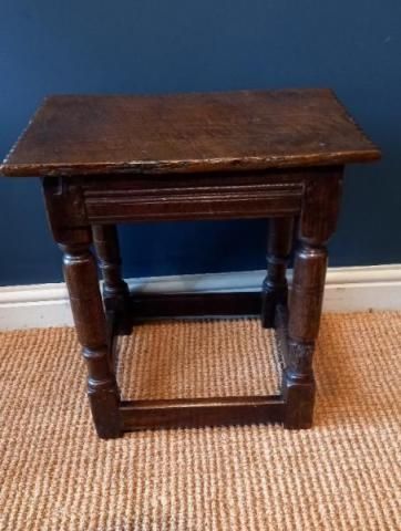 Period Oak Joint Stool C.1700