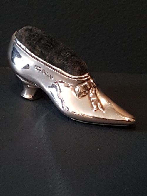 Levi and Salaman Silver Court Shoe Pin Cushion