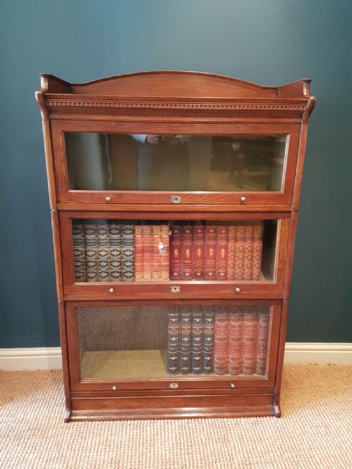 Edwardian Oak Lebus Sectional Bookcase