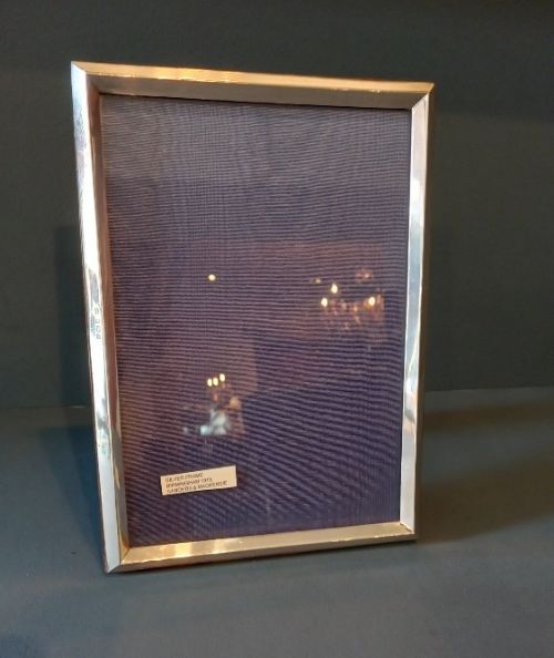 Large George V Period Silver Photo Frame