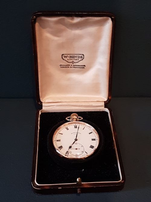 9ct Solid Gold Swiss Pocket Watch