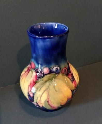 Moorcroft Leaf & Berries Bulbous Shaped Vase