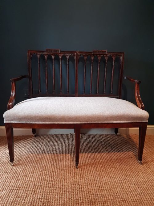 Regency Mahogany Framed Occasional Sofa