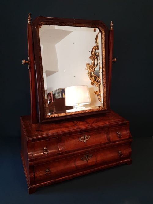 George I Walnut Toilet Mirror