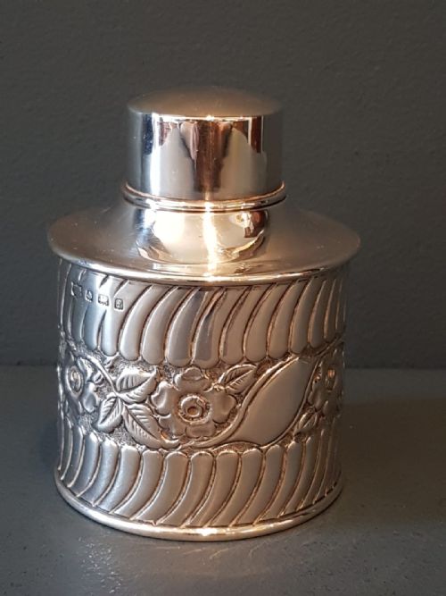 Edwardian Silver Tea Caddy