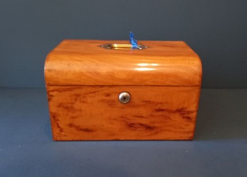 Mid Victorian Olive Wood Jewellery Box