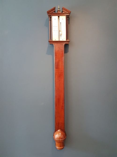 George III Mahogany Stick Barometer