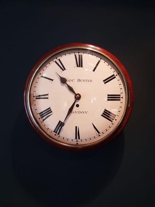 Early Victorian a Frame Fusee Dial Clock