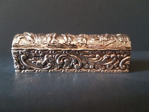 Fine Quality Embossed Silver Box