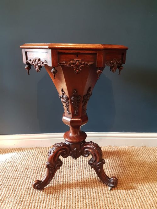 William IV Rosewood Work Table