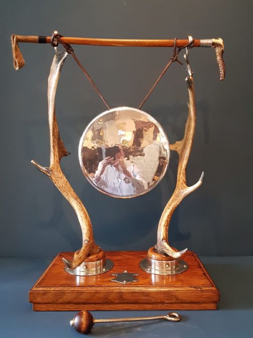Victorian Country House Deer Antler Dinner Gong
