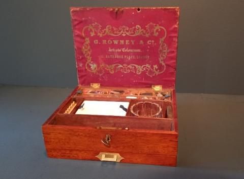 Victorian Mahogany Rowney of London Artist's Box