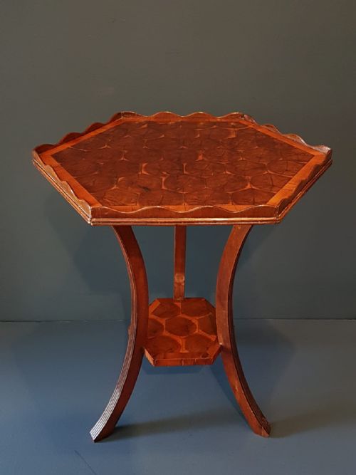 Oyster Walnut Occasional Table by Charles Tozer