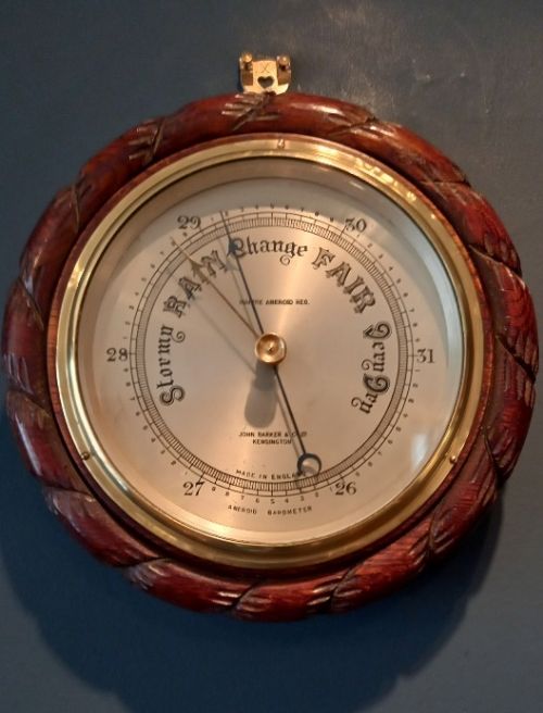 Victorian Barker of Kensington Ship's Barometer