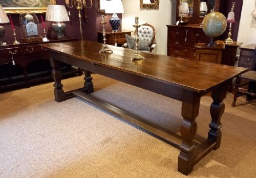 George II Period Oak 10 Seat Refectory Table