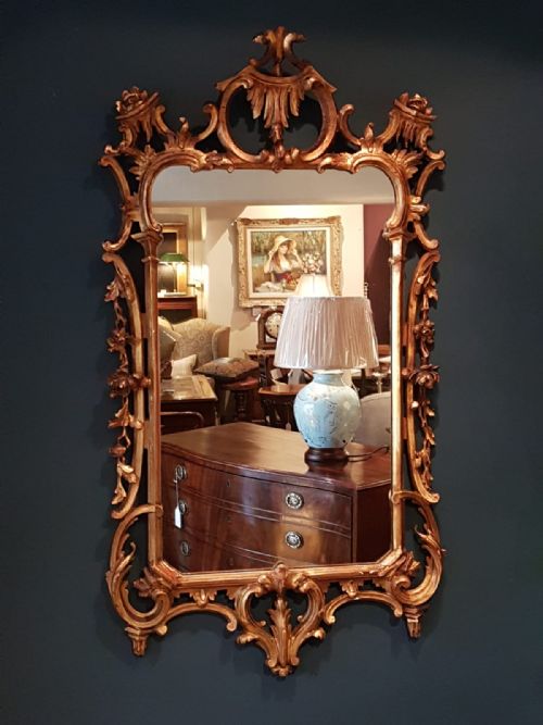 Superb Early Victorian Timber Gilt Mirror