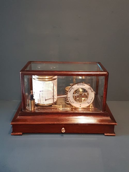 Edwardian Mahogany Barograph
