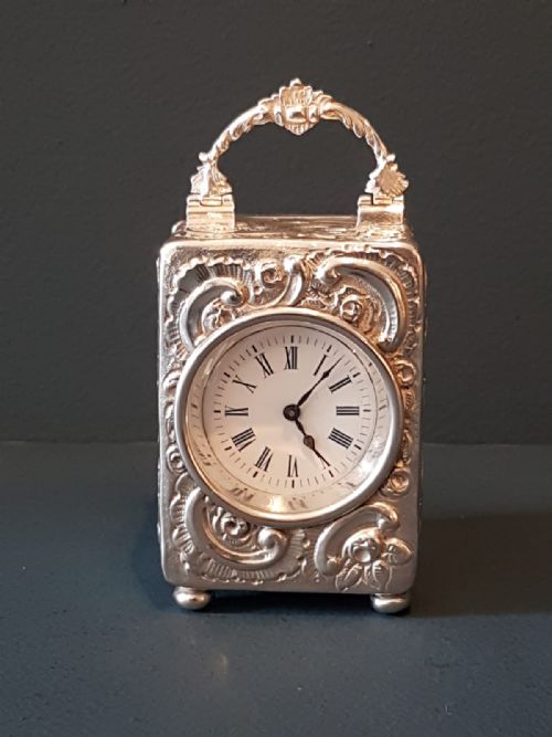 Immaculate Victorian Mappin & Webb Silver Clock