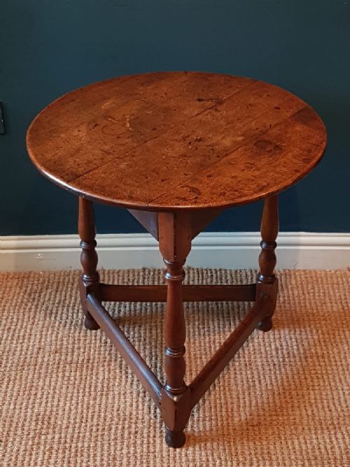 George III Oak and Ash Cricket Table