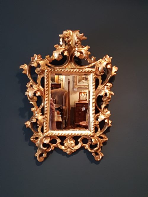 Small Victorian Florentine Mirror